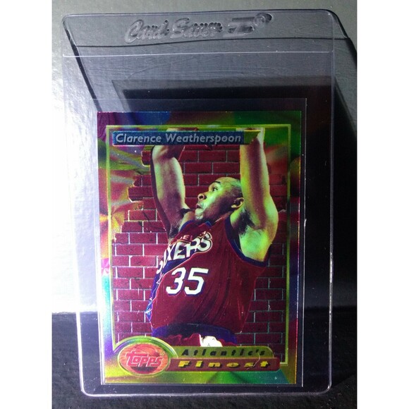 1993-94 Topps Finest Clarence Weatherspoon #91 Atlantic's Finest Basketball Card - Picture 1 of 2